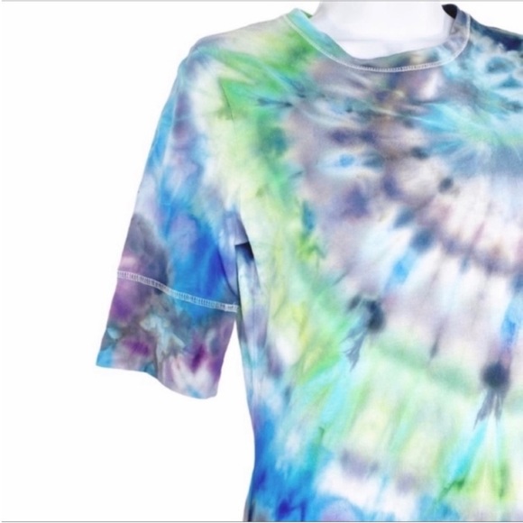 MOSSIMO Custom Tie Dye fitted T-shirt M - Picture 5 of 9